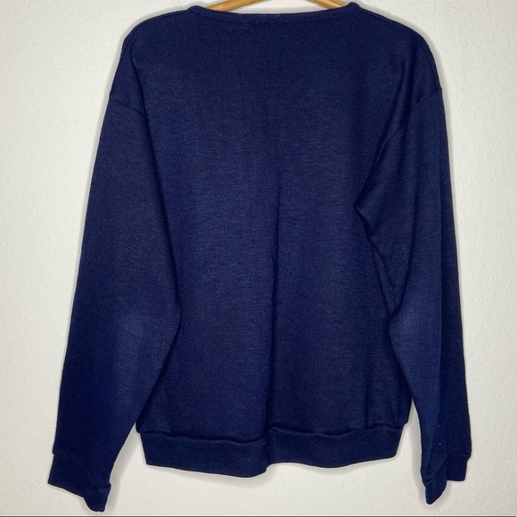 Vintage Champion Doran Casual 1950's V-Neck Knit Pullover Varsity Sweater - Picture 4 of 4